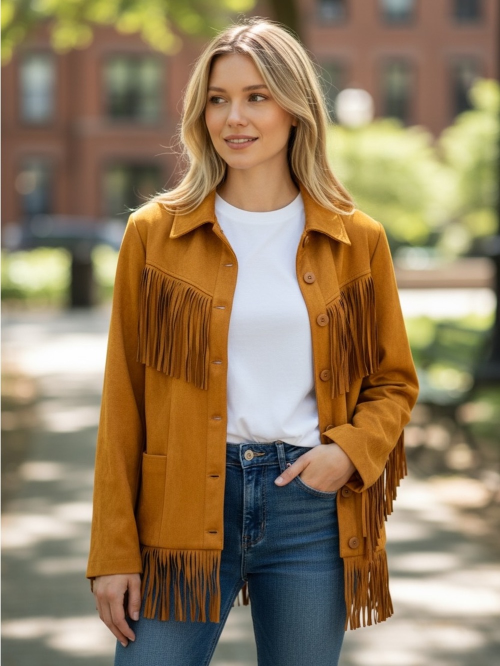 Talk about our Coachella era — this fringe jacket is to die for! Never used.